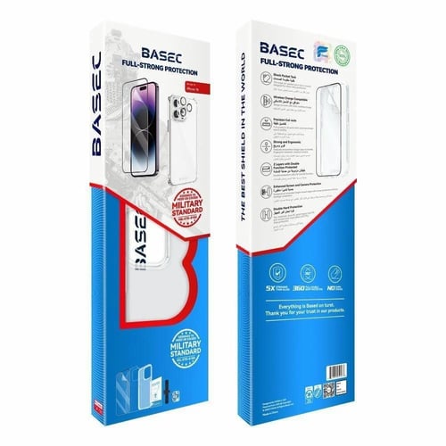 بيسك - بكج حماية ايفون 15 المتكامل الحماية الاساسي...