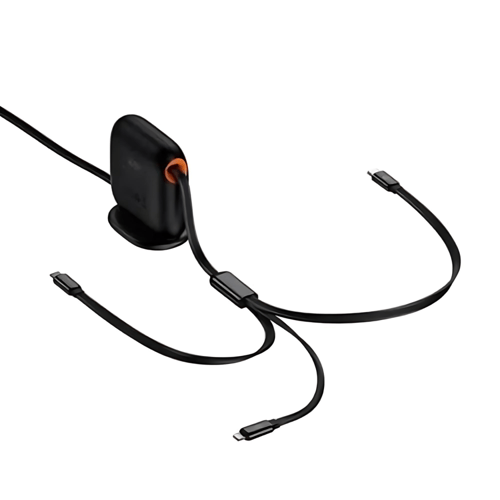 بيسوس - منصة كيابل قابلة للسحب 3 في 1 شحن سريع بقو...