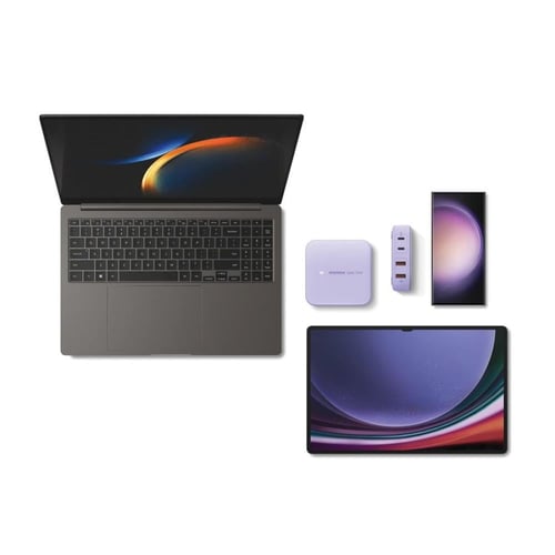 موماكس - شاحن مكتبي ون بلق بتقنية GaN بمنفذين USB-...