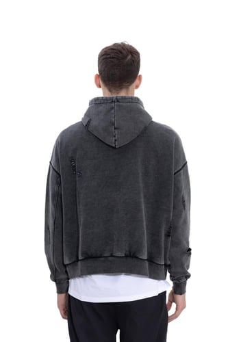 Washed Black Hoodie