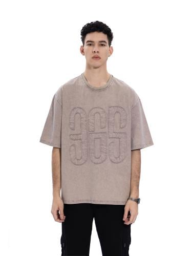 Washed coffee T-shirt