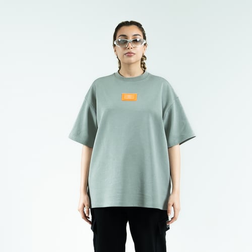 Oversized gray T-shirt