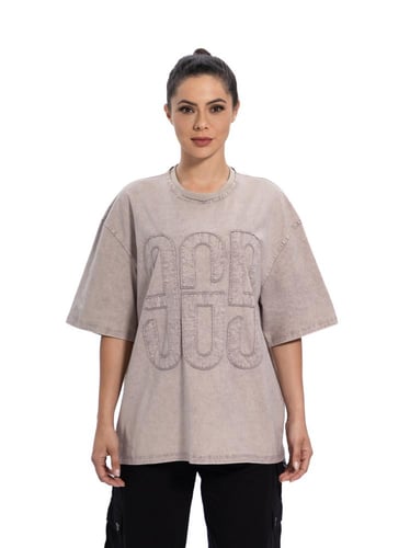 Washed coffee T-shirt