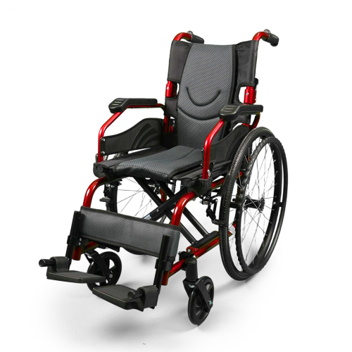 كرسي متحرك اطفال ألومنيوم بظهر ينطوي مقاس 35 سم