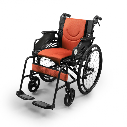 كرسي متحرك الومنيوم ذهبي مطور 46 سم