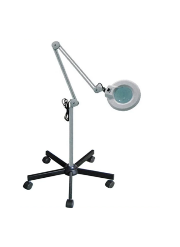 عدسة مكبرة مع ستاند خمس عجلات واضائة ليد Lighting...