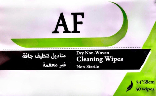مناديل تنظيف غير معقمة AF عبوة 50 منديل
