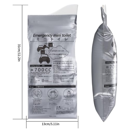 كيس بول للرحلات 700مل emergency mini toilet