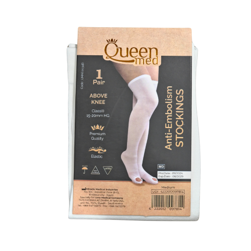 شراب مضاد للجلطات فوق الركبة بريميوم كوين ميد