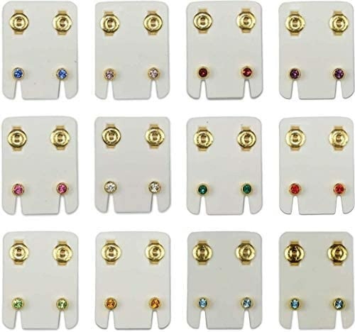 حلق طبي امريكي 12 حبة الوان مختلفة