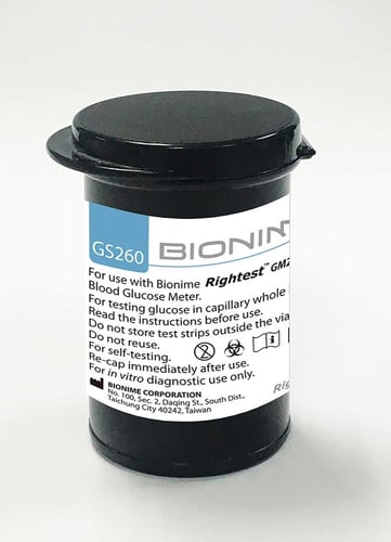 شرائط قياس السكر بايونايم GS 260