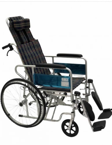 كرسي متحرك المونيوم مع رافع رجل مقاس 46