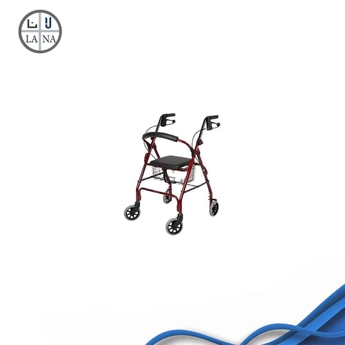 مشاية كبار السن بمقعد وساند مع اربع كفرات