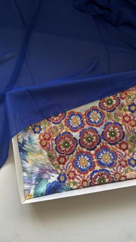 مخور حرير ايطالي شغل يد 3D فصوص ولولو