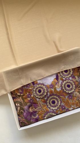 مخور حرير ايطالي شغل ثري دي خرز وتطريز وفصوص