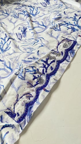 مخور المرجان حرير ايطالي شغل يد خرز ولولو