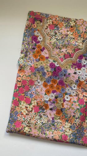 مخور حرير ايطالي شغل تطريز خرز ولولو