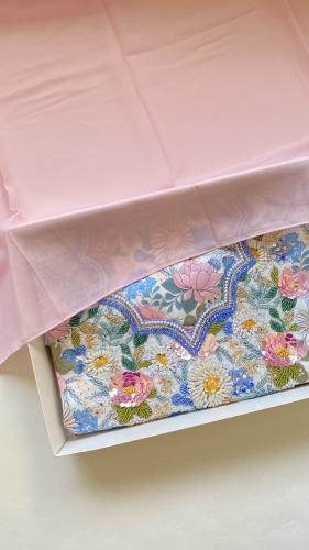 مخور حرير ايطالي شغل خرز وتطريز وفصوص