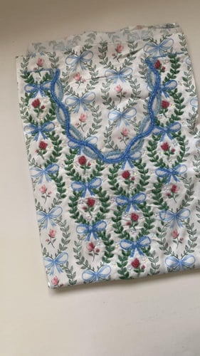 مخور حرير ايطالي شغل خرز وتطريز وفصوص