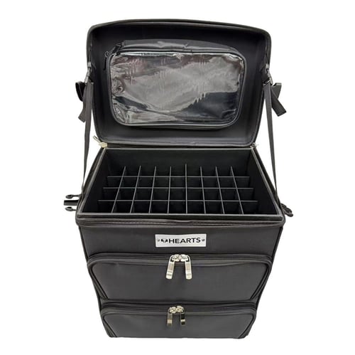 هارتس شنطة مكياج لتنظيم أدوات التجميل مع أدراج وسح...