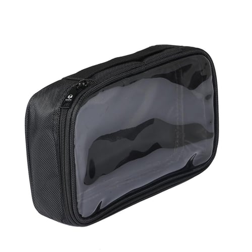 هارتس شنطة مكياج شفافة سوداء عملية-مقاس L