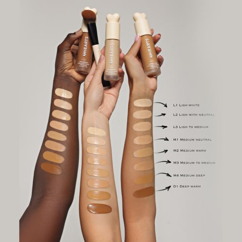 هارتس كريم أساس ناتشرال لونغ وير ميديم وارم M2