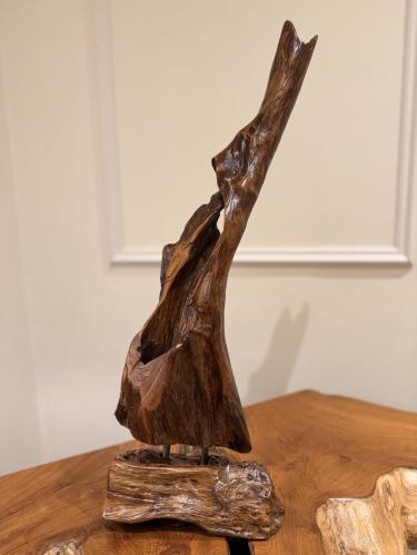 Decor made of teak wood, height 63 cm