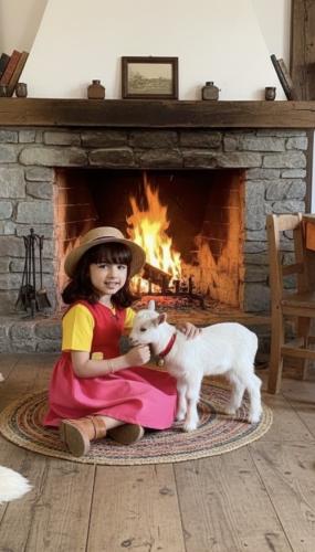 فستان هايدي (مع القبعة)