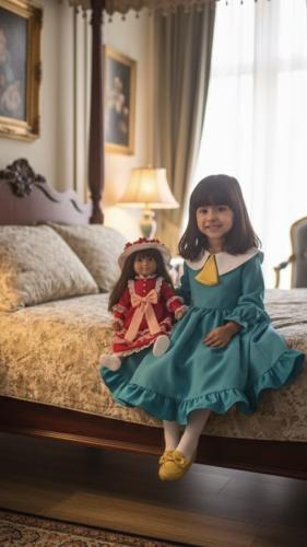 فستان سالي التيفاني (مع اكسوار شعر)