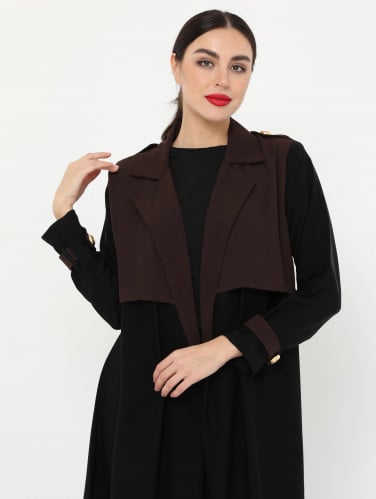 بليزر اسود وبني