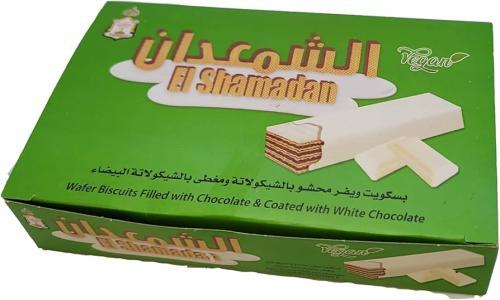 بسكويت الشمعدان بالشوكلاتة البيضاء (كرتون)