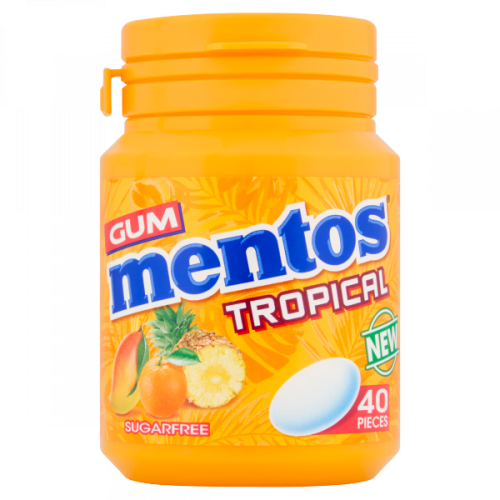 علكة مينتوس بالفواكة الأستوائية خالي من السكر