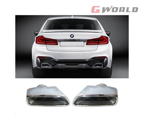 طقم مخارج شكمان BMW G30 M TECH LOOK CHROME