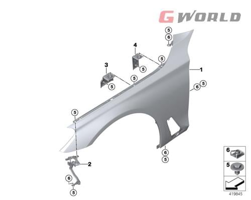 رفرف امامي BMW G11 G12