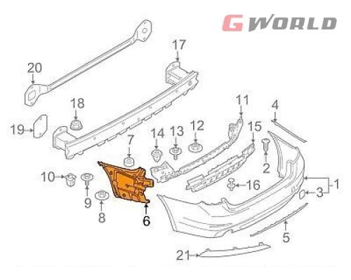 قاعدة صدام خلفي BMW G30