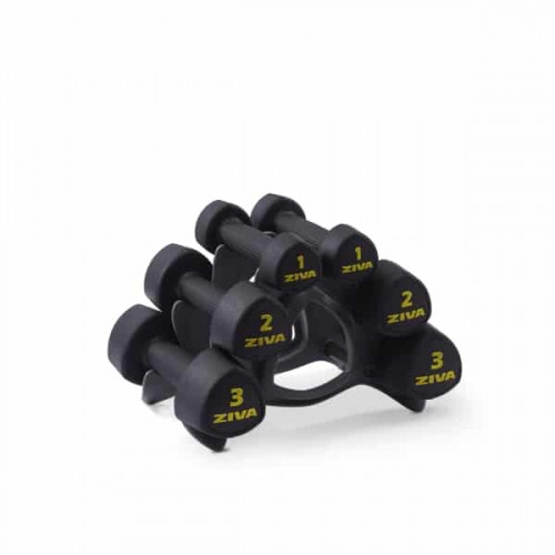 طقم دمبل (أثقال) ستوديو من زيفا أسود
