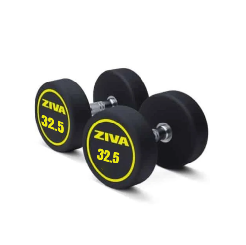 طقم دمبل (أثقال) مطاطي من زيفا 32.5 كجم