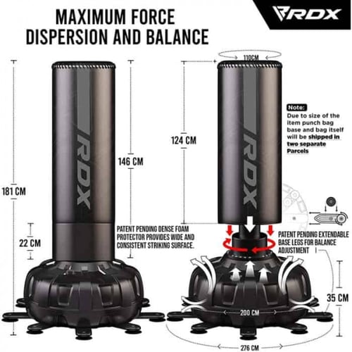 حقيبة ملاكمة بقاعدة قائمة بذاتها F6 Kara من RDX با...