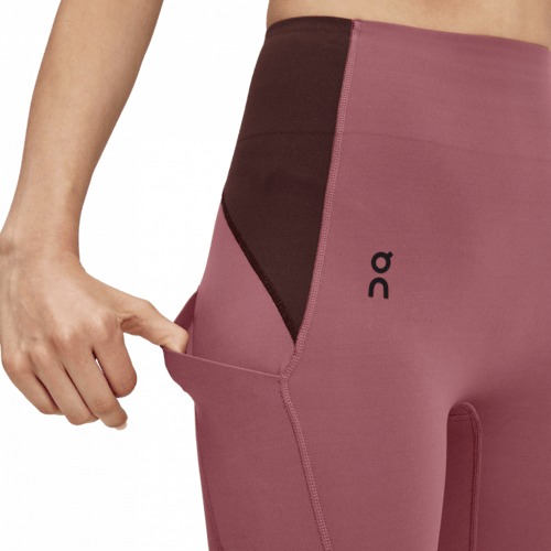 أون رننج بنطال ضيق بطول 3/4 -نسائي لون كرزي