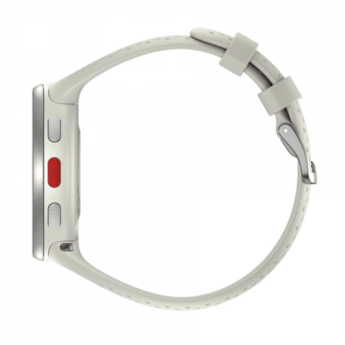 بولار - ساعة لياقة Pacer Pro أبيض/أحمر