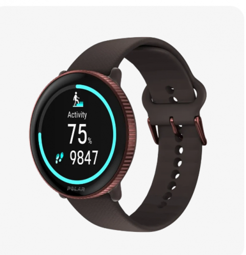 بولار- ساعة اللياقة البدنية ايغنايت 3 باللون البني...