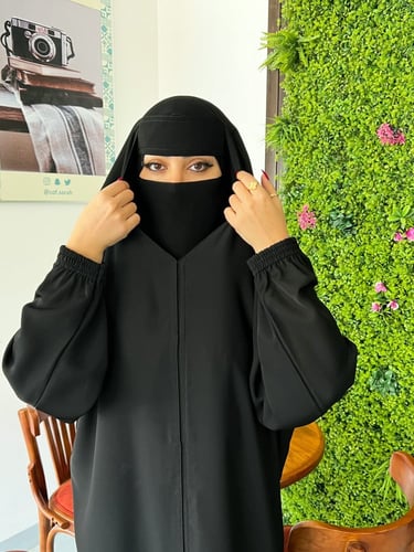 عباية راس بلاك بيري بازرار من الامام بكم مغاط