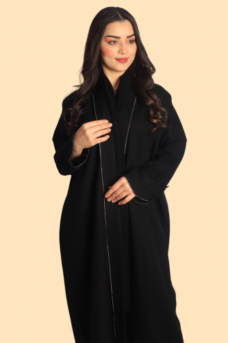 عباية سوداء رسمية كتان