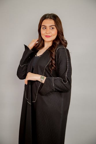 عبايه كريب كتان