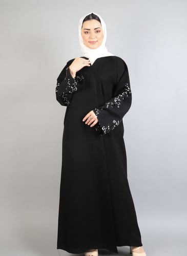 عبايه انترنت تطريز على الاكمام