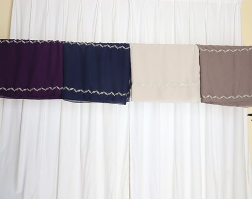 طرحة نجمة فضي