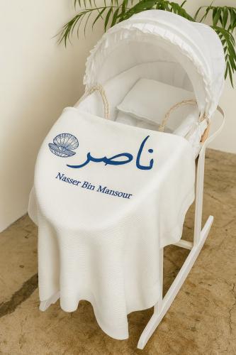 بطانية مواليد مع التطريز