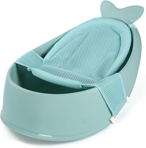 حوض استحمام للاطفال على شكل حوت اخضر