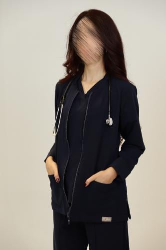 جاكيت طبي بالون الكحلي