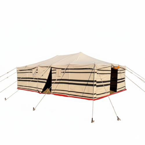 خيمة علي شكل بيت شعر, صناعة باكستانية, أبيض مخطط,...